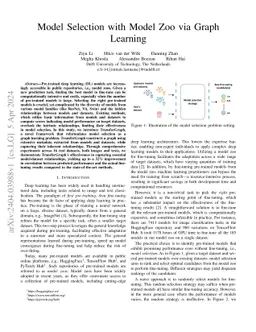 Model Selection with Model Zoo via Graph Learning