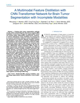 A Multimodal Feature Distillation with Mamba-Transformer Network for Brain Tumor Segmentation with Incomplete Modalities