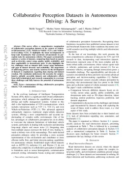 Collaborative Perception Datasets in Autonomous Driving: A Survey