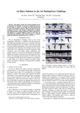 1st Place Solution to the 1st SkatingVerse Challenge