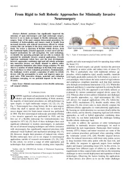 From Rigid to Soft Robotic Approaches for Minimally Invasive
  Neurosurgery
