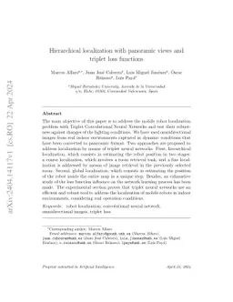Hierarchical place recognition with omnidirectional images and curriculum learning-based loss functions