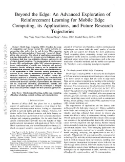 Beyond the Edge: An Advanced Exploration of Reinforcement Learning for
  Mobile Edge Computing, its Applications, and Future Research Trajectories