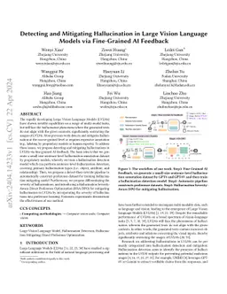 Detecting and Mitigating Hallucination in Large Vision Language Models via Fine-Grained AI Feedback