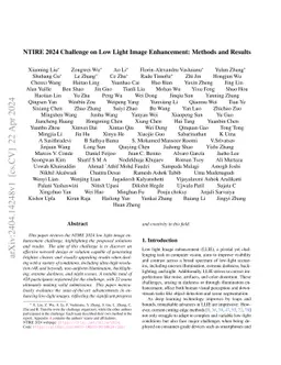 NTIRE 2024 Challenge on Low Light Image Enhancement: Methods and Results