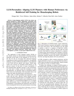 LLM-Personalize: Aligning LLM Planners with Human Preferences via Reinforced Self-Training for Housekeeping Robots
