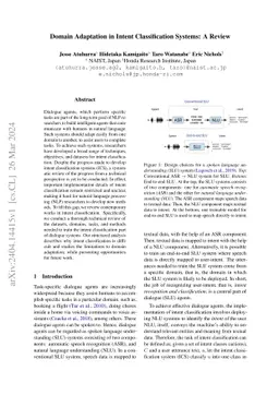 Domain Adaptation in Intent Classification Systems: A Review