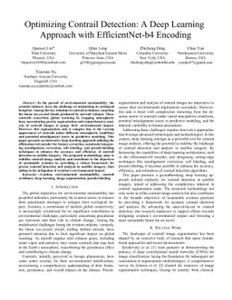 Optimizing Contrail Detection: A Deep Learning Approach with
  EfficientNet-b4 Encoding