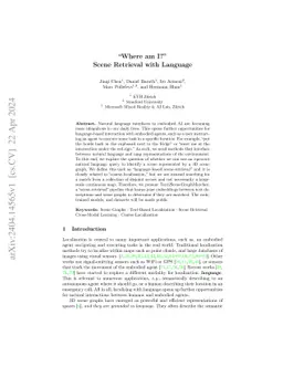 "Where am I?" Scene Retrieval with Language