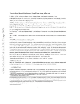 Uncertainty Quantification on Graph Learning: A Survey