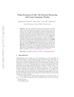 Think-Program-reCtify: 3D Situated Reasoning with Large Language Models