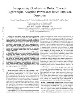 Incorporating Gradients to Rules: Towards Lightweight, Adaptive
  Provenance-based Intrusion Detection