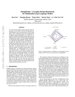 DesignProbe: A Graphic Design Benchmark for Multimodal Large Language
  Models