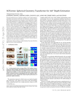 SGFormer: Spherical Geometry Transformer for 360 Depth Estimation