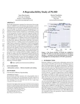 A Reproducibility Study of PLAID