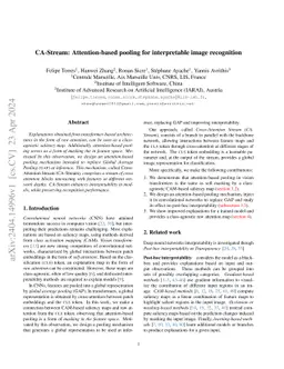 CA-Stream: Attention-based pooling for interpretable image recognition