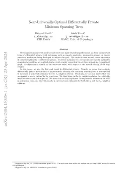 Near-Universally-Optimal Differentially Private Minimum Spanning Trees