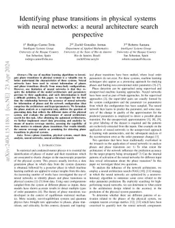 Identifying phase transitions in physical systems with neural networks:
  a neural architecture search perspective