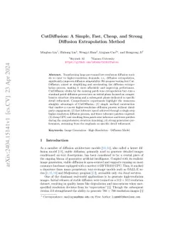 CutDiffusion: A Simple, Fast, Cheap, and Strong Diffusion Extrapolation
  Method