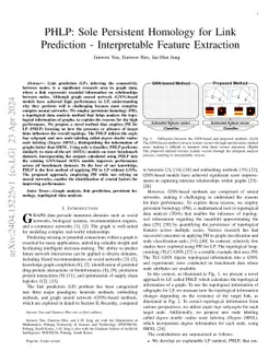 PHLP: Sole Persistent Homology for Link Prediction -- Interpretable
  Feature Extraction