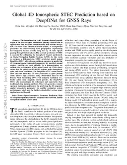Global 4D Ionospheric STEC Prediction based on DeepONet for GNSS Rays