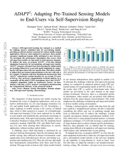 SelfReplay: Adapting Self-Supervised Sensory Models via Adaptive Meta-Task Replay