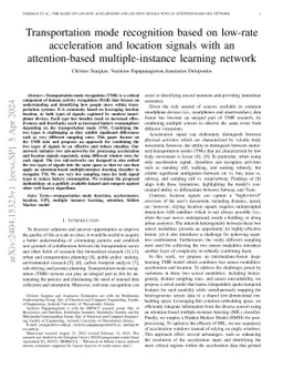 Transportation mode recognition based on low-rate acceleration and
  location signals with an attention-based multiple-instance learning network