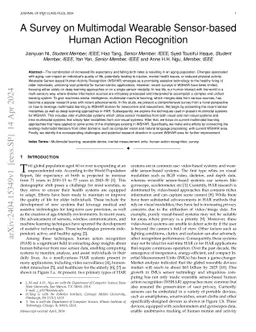 A Survey on Multimodal Wearable Sensor-based Human Action Recognition