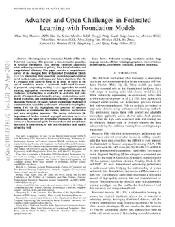 Advances and Open Challenges in Federated Learning with Foundation
  Models