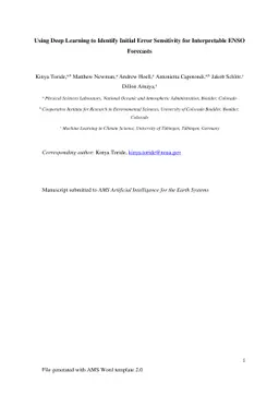 Using Deep Learning to Identify Initial Error Sensitivity for
  Interpretable ENSO Forecasts