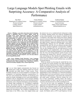 Evaluating the Efficacy of Large Language Models in Identifying Phishing
  Attempts
