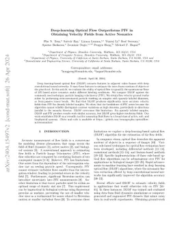 Deep-learning Optical Flow Outperforms PIV in Obtaining Velocity Fields
  from Active Nematics