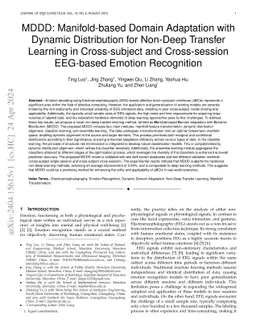 M3D: Manifold-based Domain Adaptation with Dynamic Distribution for Non-Deep Transfer Learning in Cross-subject and Cross-session EEG-based Emotion Recognition
