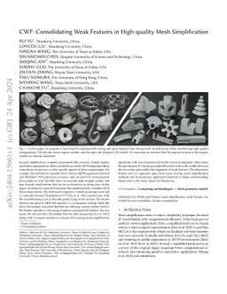 CWF: Consolidating Weak Features in High-quality Mesh Simplification