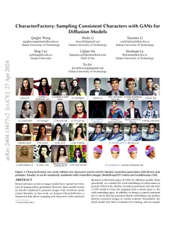 CharacterFactory: Sampling Consistent Characters with GANs for Diffusion
  Models
