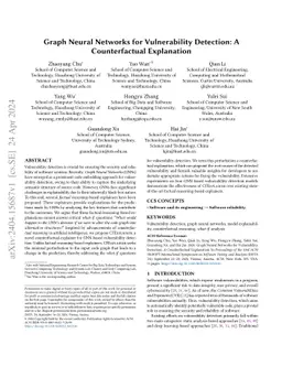 Graph Neural Networks for Vulnerability Detection: A Counterfactual
  Explanation