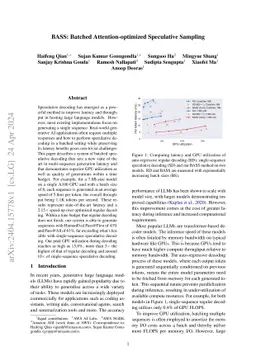 BASS: Batched Attention-optimized Speculative Sampling