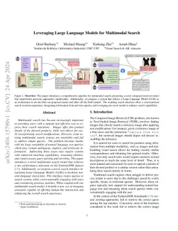 Leveraging Large Language Models for Multimodal Search