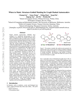 Where to Mask: Structure-Guided Masking for Graph Masked Autoencoders