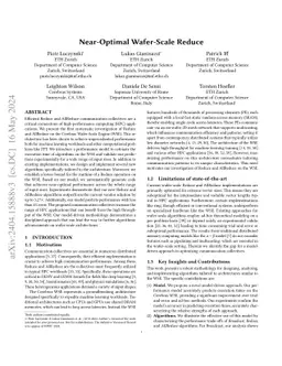 Near-Optimal Wafer-Scale Reduce