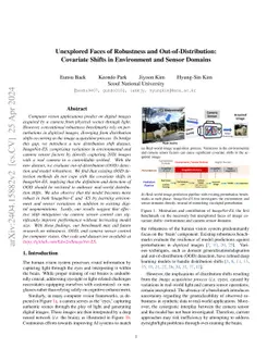 Unexplored Faces of Robustness and Out-of-Distribution: Covariate Shifts
  in Environment and Sensor Domains