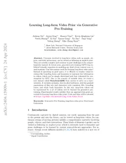 Learning Long-form Video Prior via Generative Pre-Training