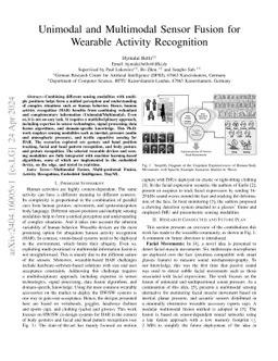 Unimodal and Multimodal Sensor Fusion for Wearable Activity Recognition
