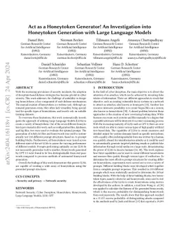 Act as a Honeytoken Generator! An Investigation into Honeytoken
  Generation with Large Language Models