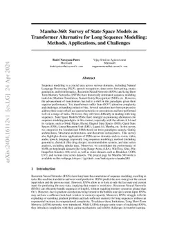 Mamba-360: Survey of State Space Models as Transformer Alternative for
  Long Sequence Modelling: Methods, Applications, and Challenges