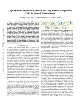 Logic Learning from Demonstrations for Multi-step Manipulation Tasks in
  Dynamic Environments