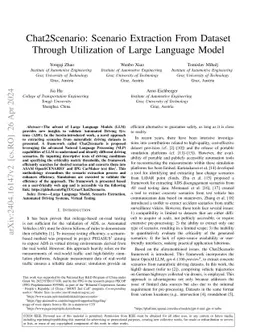 Chat2Scenario: Scenario Extraction From Dataset Through Utilization of
  Large Language Model