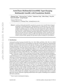 AutoGluon-Multimodal (AutoMM): Supercharging Multimodal AutoML with
  Foundation Models