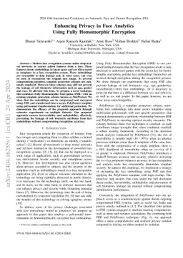 Enhancing Privacy in Face Analytics Using Fully Homomorphic Encryption