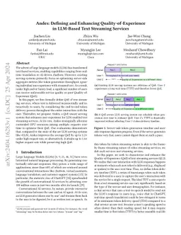 Andes: Defining and Enhancing Quality-of-Experience in LLM-Based Text
  Streaming Services